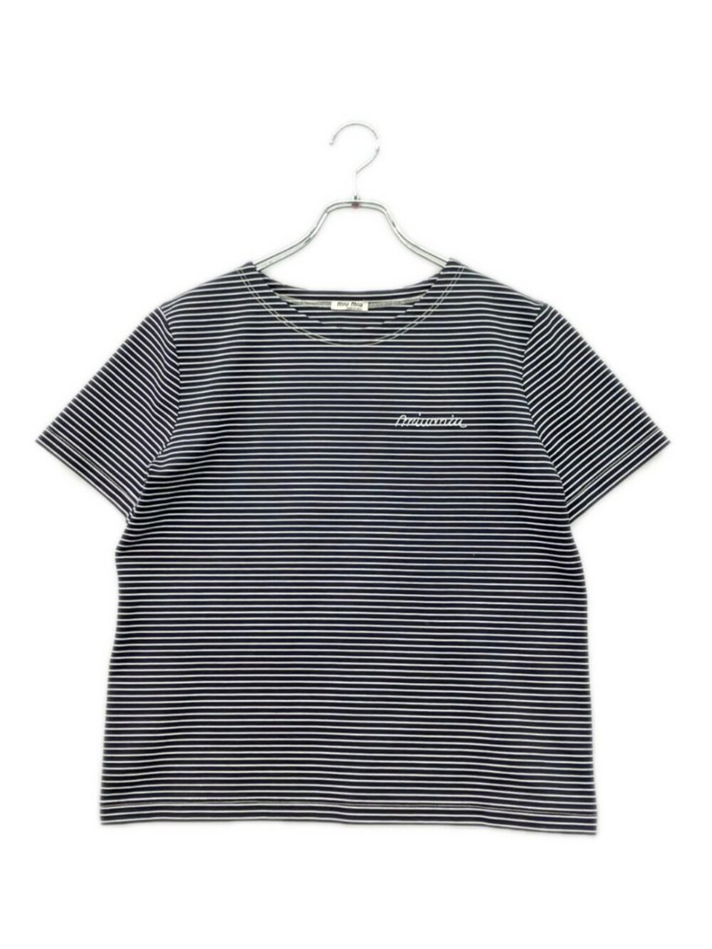 Miu Miu Short Sleeve Striped T-Shirt
